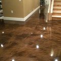 home basement done with epoxy