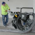 Contractor works to mitigate floor moisture.