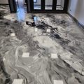 business office entrance covered with epoxy.